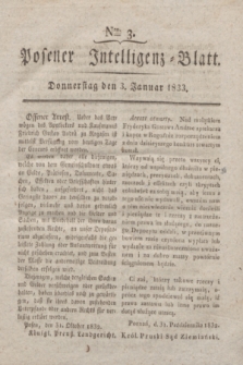 Posener Intelligenz-Blatt. 1833, Nro. 3 (3 Januar)