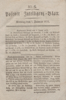 Posener Intelligenz-Blatt. 1833, Nro. 6 (7 Januar)