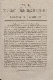 Posener Intelligenz-Blatt. 1833, Nro. 15 (17 Januar)