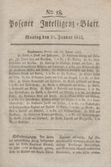 Posener Intelligenz-Blatt. 1833, Nro. 18 (21 Januar)