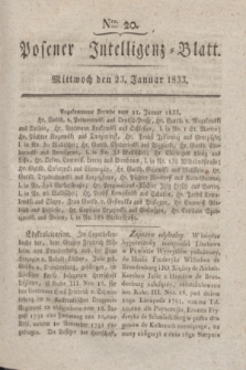 Posener Intelligenz-Blatt. 1833, Nro. 20 (23 Januar)