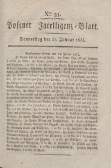 Posener Intelligenz-Blatt. 1833, Nro. 21 (24 Januar)