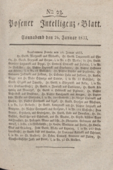 Posener Intelligenz-Blatt. 1833, Nro. 23 (26 Januar)
