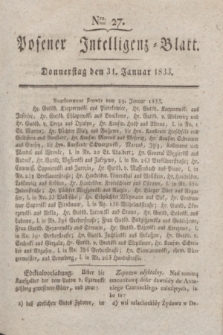 Posener Intelligenz-Blatt. 1833, Nro. 27 (31 Januar)