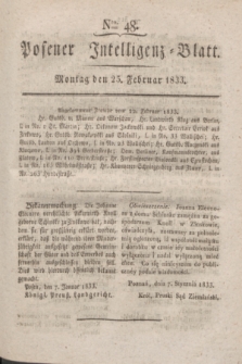 Posener Intelligenz-Blatt. 1833, Nro. 48 (25 Februar) + dod.