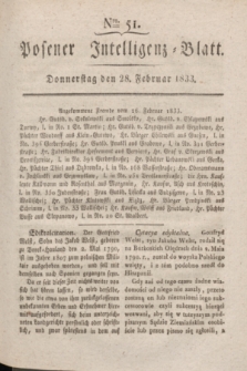 Posener Intelligenz-Blatt. 1833, Nro. 51 (28 Februar) + dod.