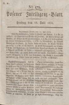 Posener Intelligenz-Blatt. 1833, Nro. 172 (19 Juli) + dod.