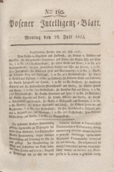 Posener Intelligenz-Blatt. 1833, Nro. 180 (29 Juli) + dod.