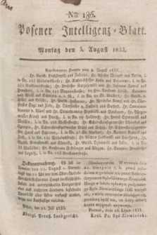 Posener Intelligenz-Blatt. 1833, Nro. 186 (5 August) + dod.