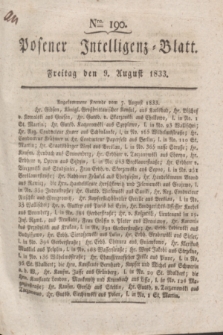 Posener Intelligenz-Blatt. 1833, Nro. 190 (9 August) + dod.