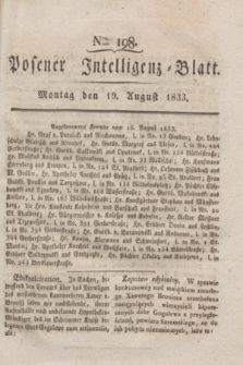 Posener Intelligenz-Blatt. 1833, Nro. 198 (19 August)