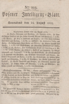 Posener Intelligenz-Blatt. 1833, Nro. 203 (24 August)