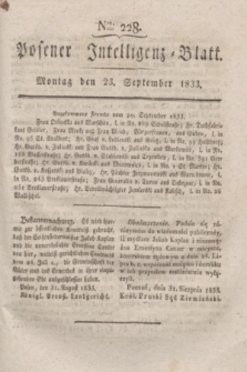 Posener Intelligenz-Blatt. 1833, Nro. 228 (23 September) + dod.
