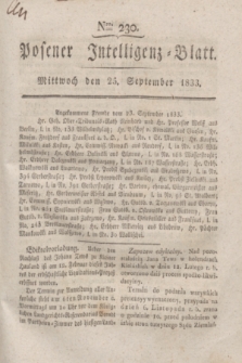 Posener Intelligenz-Blatt. 1833, Nro. 230 (25 September)