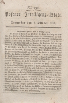 Posener Intelligenz-Blatt. 1833, Nro. 237 (3 Oktober)