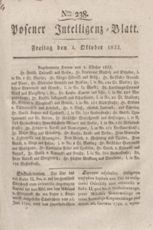 Posener Intelligenz-Blatt. 1833, Nro. 238 (4 Oktober)