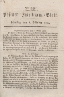 Posener Intelligenz-Blatt. 1833, Nro. 241 (8 Oktober)