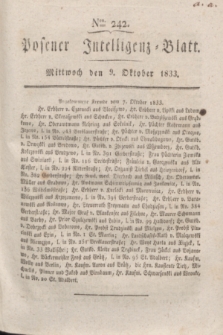 Posener Intelligenz-Blatt. 1833, Nro. 242 (9 Oktober)