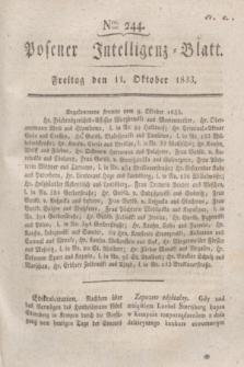 Posener Intelligenz-Blatt. 1833, Nro. 244 (11 Oktober) + dod.