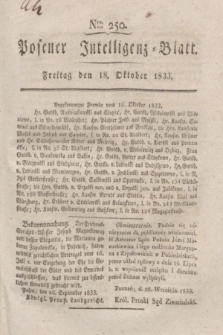 Posener Intelligenz-Blatt. 1833, Nro. 250 (18 Oktober)