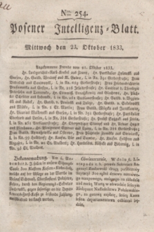 Posener Intelligenz-Blatt. 1833, Nro. 254 (23 Oktober)