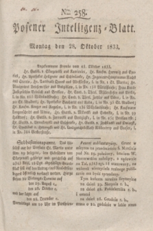 Posener Intelligenz-Blatt. 1833, Nro. 258 (28 Oktober) + dod.