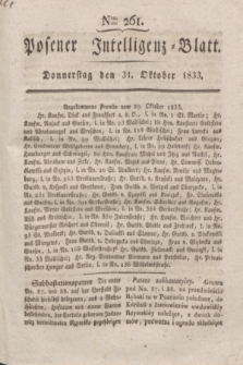 Posener Intelligenz-Blatt. 1833, Nro. 261 (31 Oktober)