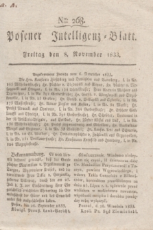 Posener Intelligenz-Blatt. 1833, Nro. 268 (8 November)