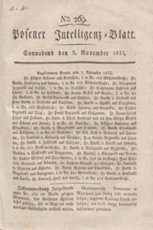 Posener Intelligenz-Blatt. 1833, Nro. 269 (9 November)