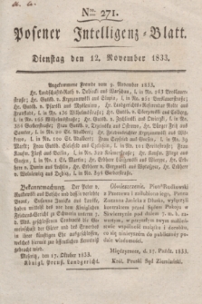 Posener Intelligenz-Blatt. 1833, Nro. 271 (12 November)