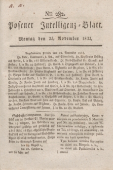 Posener Intelligenz-Blatt. 1833, Nro. 282 (25 November) + dod.