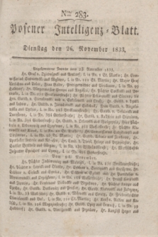 Posener Intelligenz-Blatt. 1833, Nro. 283 (26 November)