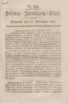Posener Intelligenz-Blatt. 1833, Nro. 284 (27 November) + dod.