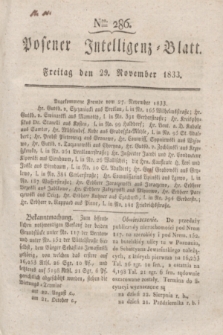 Posener Intelligenz-Blatt. 1833, Nro. 286 (29 November) + dod.