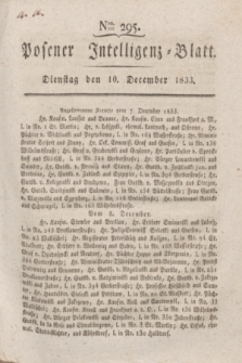 Posener Intelligenz-Blatt. 1833, Nro. 295 (10 December)