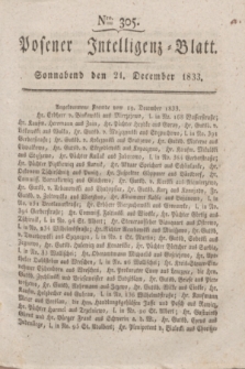 Posener Intelligenz-Blatt. 1833, Nro. 305 (21 December)