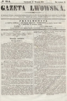 Gazeta Lwowska. 1860, nr 214