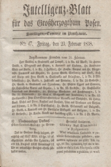Intelligenz-Blatt für das Großherzogthum Posen. 1838, Nro. 47 (23 Februar)
