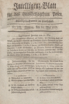 Intelligenz-Blatt für das Großherzogthum Posen. 1838, Nro. 115 (14 Mai) + dod.