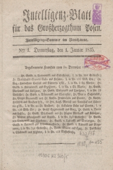 Intelligenz-Blatt für das Großherzogthum Posen. 1835, Nro. 1 (1 Januar)