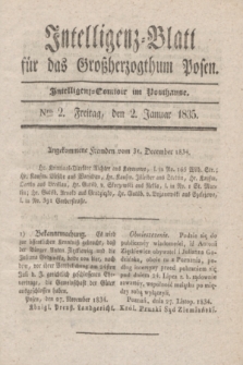 Intelligenz-Blatt für das Großherzogthum Posen. 1835, Nro. 2 (2 Januar)