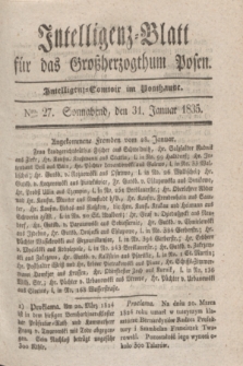 Intelligenz-Blatt für das Großherzogthum Posen. 1835, Nro. 27 (31 Januar)