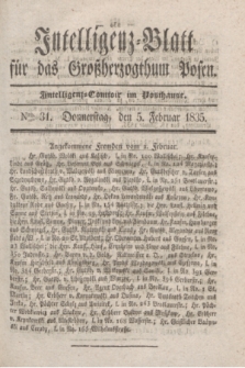 Intelligenz-Blatt für das Großherzogthum Posen. 1835, Nro. 31 (5 Februar)