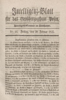 Intelligenz-Blatt für das Großherzogthum Posen. 1835, Nro. 44 (20 Februar)