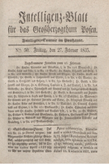 Intelligenz-Blatt für das Großherzogthum Posen. 1835, Nro. 50 (27 Februar)