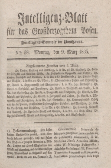 Intelligenz-Blatt für das Großherzogthum Posen. 1835, Nro. 58 (9 März)