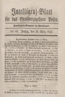 Intelligenz-Blatt für das Großherzogthum Posen. 1835, Nro. 68 (20 März)