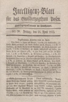 Intelligenz-Blatt für das Großherzogthum Posen. 1835, Nro. 98 (24 April)
