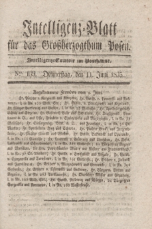 Intelligenz-Blatt für das Großherzogthum Posen. 1835, Nro. 139 (11 Juni)