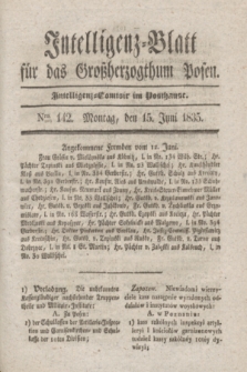 Intelligenz-Blatt für das Großherzogthum Posen. 1835, Nro. 142 (15 Juni)